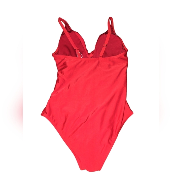 Womens Smismivo tummy control, one piece xl red swimsuit, NEW WITH TAGS!! - Picture 3 of 4